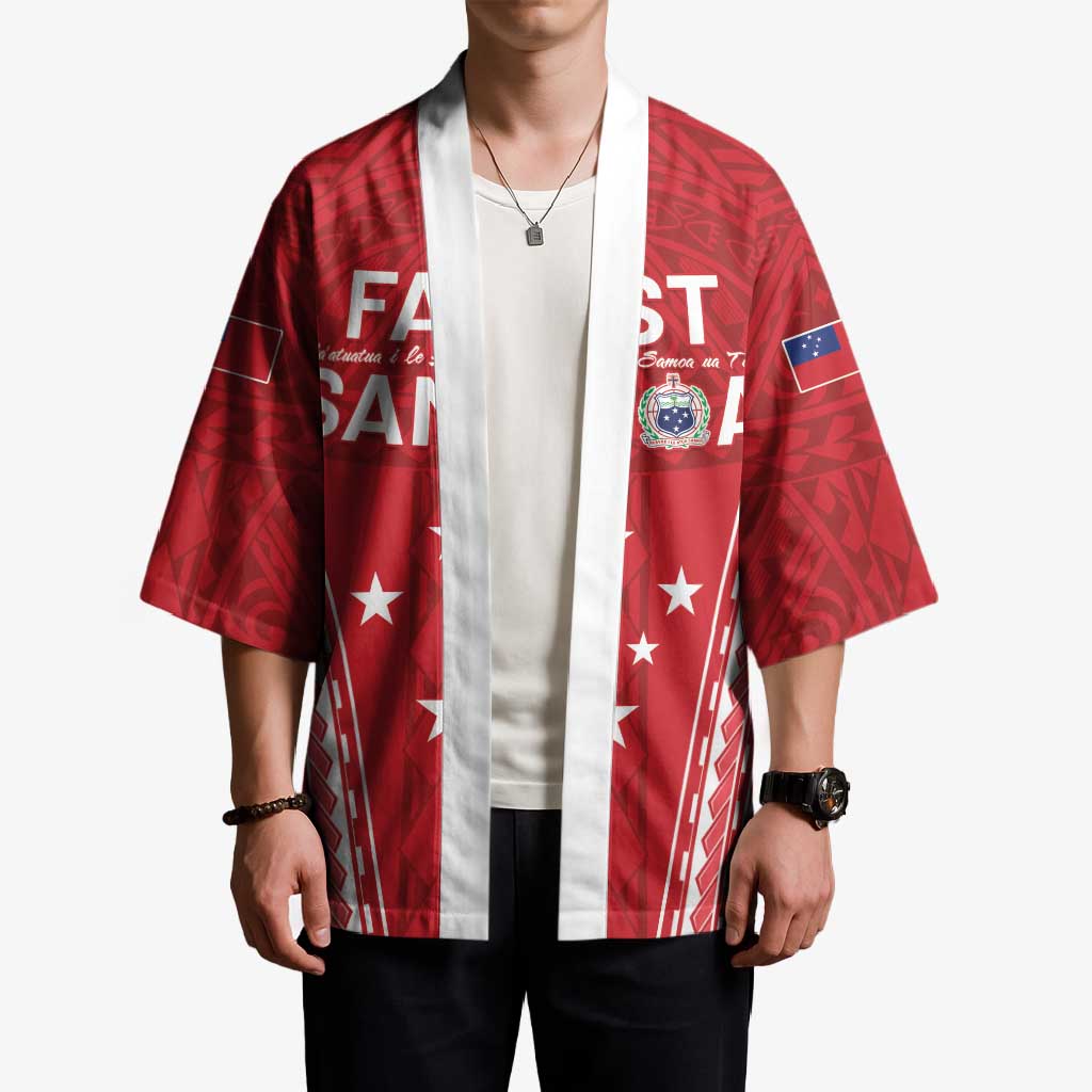 Samoa FAST Kimono Forever Proud Samoan Tribal Pattern - Polynesian Pride