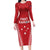 Samoa FAST Long Sleeve Bodycon Dress Forever Proud Samoan Tribal Pattern - Polynesian Pride