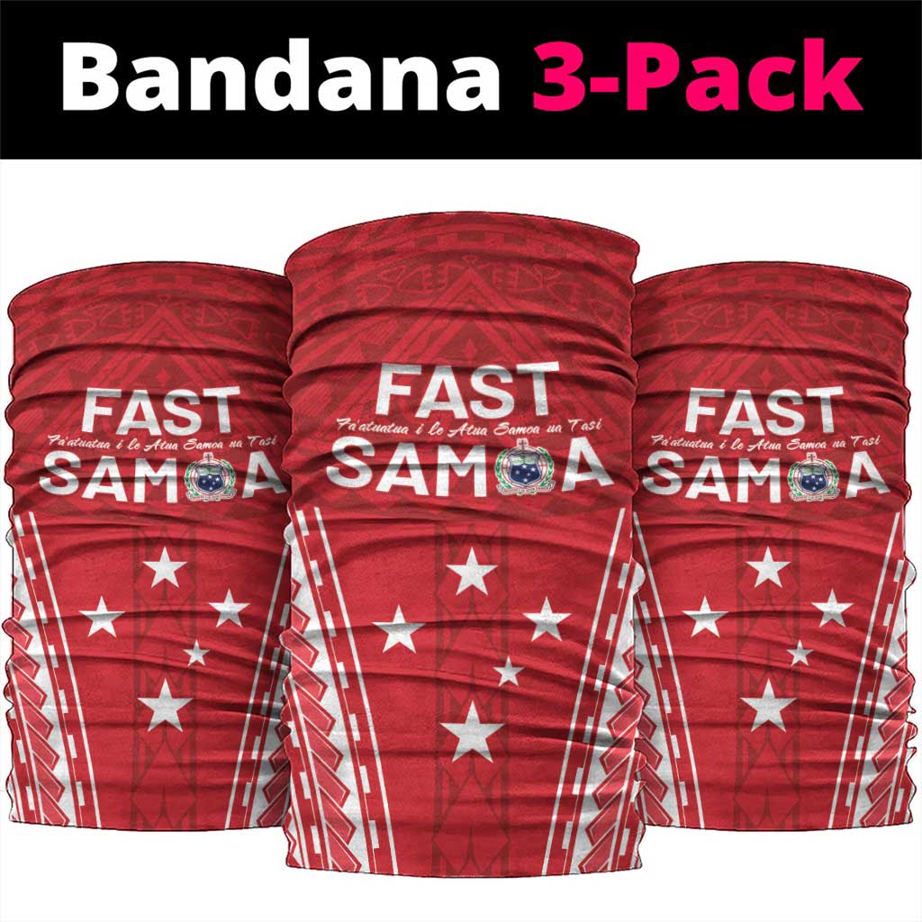 Samoa FAST Neck Gaiter Forever Proud Samoan Tribal Pattern - Polynesian Pride