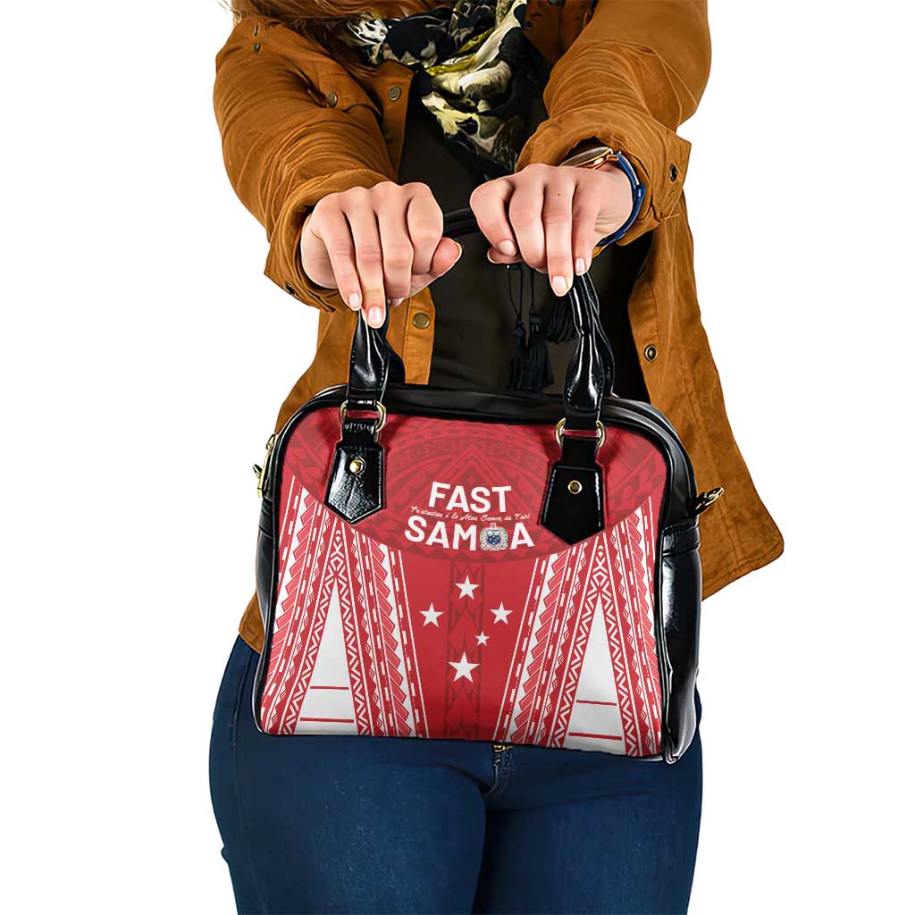 Samoa FAST Shoulder Handbag Forever Proud Samoan Tribal Pattern - Polynesian Pride