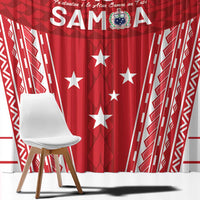 Samoa FAST Window Curtain Forever Proud Samoan Tribal Pattern - Polynesian Pride