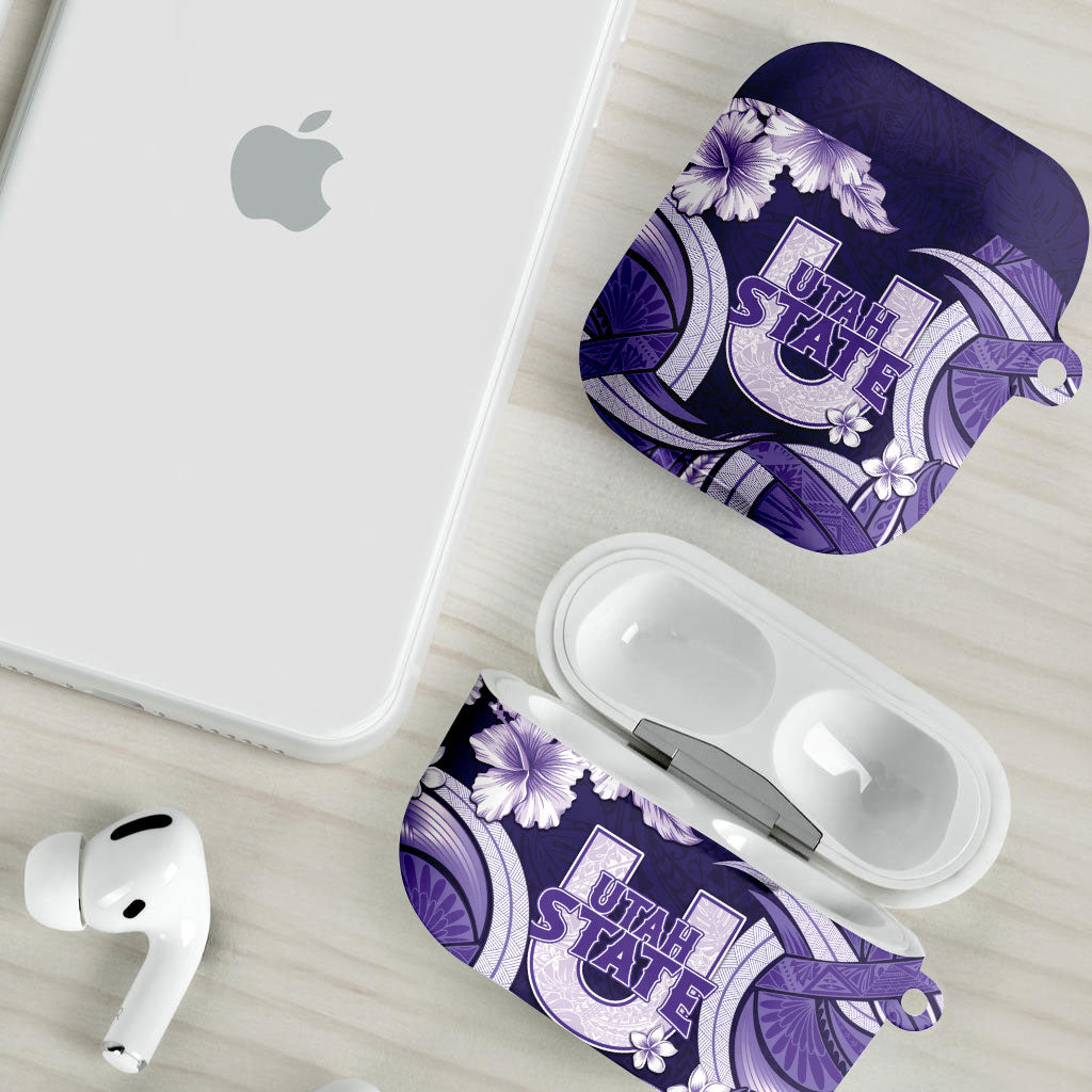 Utah State Polynesian Heritage AirPods Case Floral Tribal Pattern Tropical Flowers LT05 - Polynesian Pride