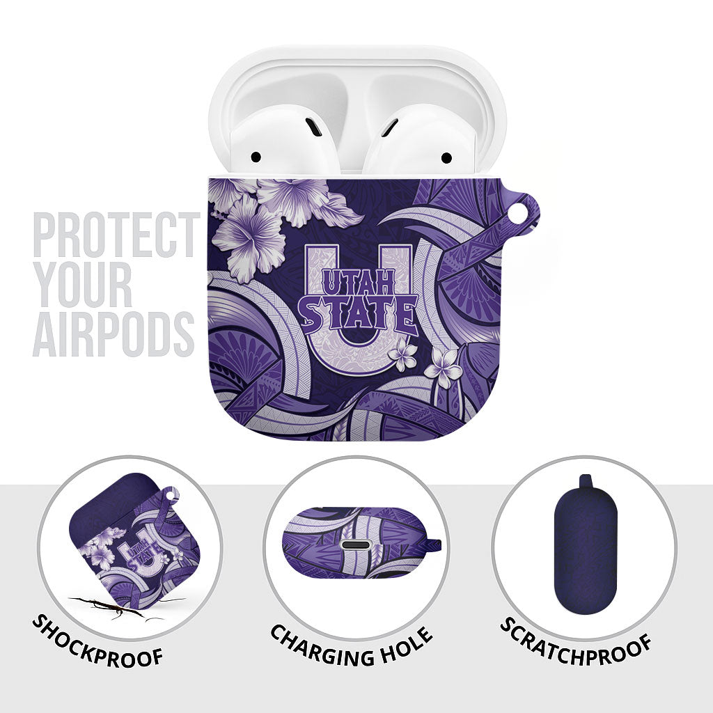 Utah State Polynesian Heritage AirPods Case Floral Tribal Pattern Tropical Flowers LT05 - Polynesian Pride