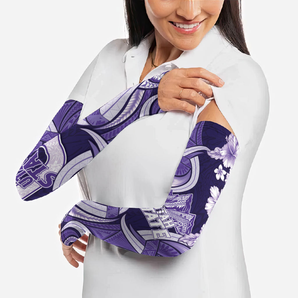 Utah State Polynesian Heritage Arm Sleeves Floral Tribal Pattern Tropical Flowers LT05 - Polynesian Pride