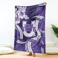 Utah State Polynesian Heritage Blanket Floral Tribal Pattern Tropical Flowers LT05 - Polynesian Pride
