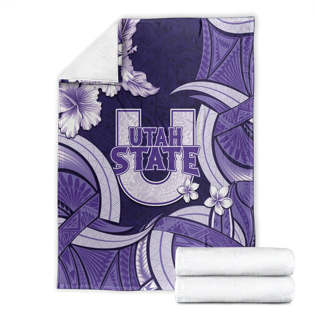 Utah State Polynesian Heritage Blanket Floral Tribal Pattern Tropical Flowers LT05 - Polynesian Pride