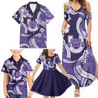 Utah State Polynesian Heritage Family Matching Summer Maxi Dress and Hawaiian Shirt Floral Tribal Pattern Tropical Flowers LT05 - Polynesian Pride