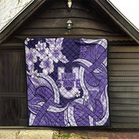 Utah State Polynesian Heritage Quilt Floral Tribal Pattern Tropical Flowers