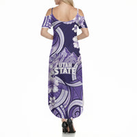 Utah State Polynesian Heritage Summer Maxi Dress Floral Tribal Pattern Tropical Flowers LT05 - Polynesian Pride