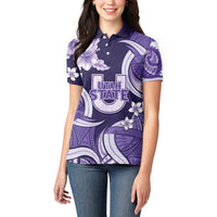 Utah State Polynesian Heritage Women Polo Shirt Floral Tribal Pattern Tropical Flowers LT05 - Polynesian Pride