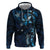 Hawaii Makahiki Season Hoodie Floral Tribal Tattoo Blue Galaxy