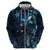 Hawaii Makahiki Season Hoodie Floral Tribal Tattoo Blue Galaxy