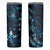 Hawaii Makahiki Season Skinny Tumbler Floral Tribal Tattoo Blue Galaxy