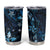 Hawaii Makahiki Season Tumbler Cup Floral Tribal Tattoo Blue Galaxy