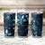 Hawaii Makahiki Season Tumbler Cup Floral Tribal Tattoo Blue Galaxy