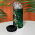 Hawaii Makahiki Season 4 in 1 Can Cooler Tumbler Floral Tribal Tattoo Green Galaxy