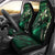 Hawaii Makahiki Season Car Seat Cover Floral Tribal Tattoo Green Galaxy