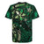 Hawaii Makahiki Season Rugby Jersey Floral Tribal Tattoo Green Galaxy