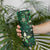 Hawaii Makahiki Season Skinny Tumbler Floral Tribal Tattoo Green Galaxy