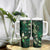 Hawaii Makahiki Season Tumbler With Handle Floral Tribal Tattoo Green Galaxy