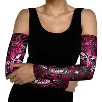 Hawaii Makahiki Season Arm Sleeves Floral Tribal Tattoo Pink Galaxy - Polynesian Pride