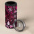 Hawaii Makahiki Season 4 in 1 Can Cooler Tumbler Floral Tribal Tattoo Pink Galaxy