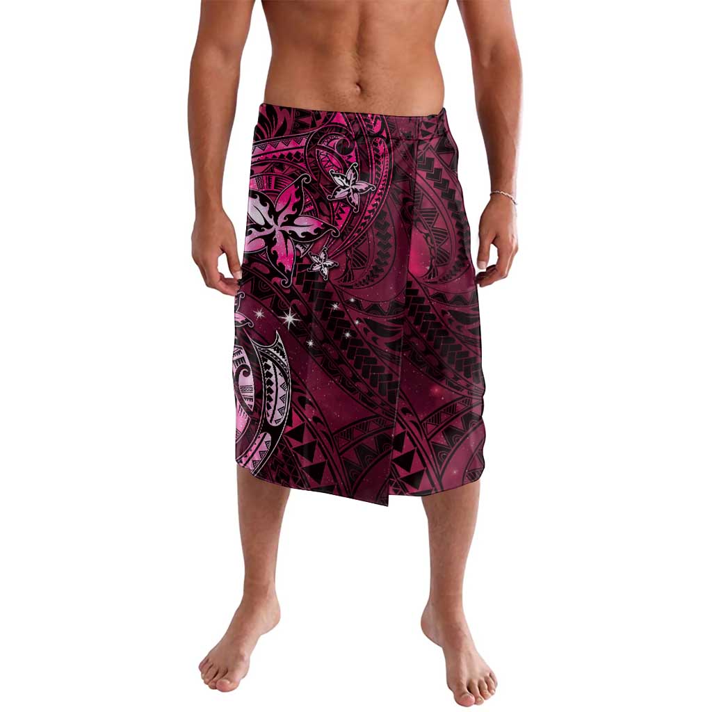 Hawaii Makahiki Season Lavalava Floral Tribal Tattoo Pink Galaxy