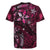 Hawaii Makahiki Season Rugby Jersey Floral Tribal Tattoo Pink Galaxy