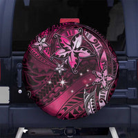 Hawaii Makahiki Season Spare Tire Cover Floral Tribal Tattoo Pink Galaxy