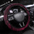 Hawaii Makahiki Season Steering Wheel Cover Floral Tribal Tattoo Pink Galaxy