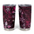 Hawaii Makahiki Season Tumbler Cup Floral Tribal Tattoo Pink Galaxy