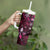 Hawaii Makahiki Season Tumbler With Handle Floral Tribal Tattoo Pink Galaxy