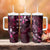 Hawaii Makahiki Season Tumbler With Handle Floral Tribal Tattoo Pink Galaxy