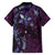 Hawaii Makahiki Season Hawaiian Shirt Floral Tribal Tattoo Purple Galaxy