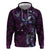 Hawaii Makahiki Season Hoodie Floral Tribal Tattoo Purple Galaxy