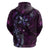 Hawaii Makahiki Season Hoodie Floral Tribal Tattoo Purple Galaxy