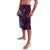 Hawaii Makahiki Season Lavalava Floral Tribal Tattoo Purple Galaxy