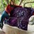 Hawaii Makahiki Season Quilt Floral Tribal Tattoo Purple Galaxy