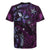 Hawaii Makahiki Season Rugby Jersey Floral Tribal Tattoo Purple Galaxy