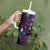 Hawaii Makahiki Season Tumbler With Handle Floral Tribal Tattoo Purple Galaxy