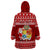 Personalized Tonga Christmas Wearable Blanket Hoodie Kilisimasi Fiefia Santas Coat Of Arms LT05 - Polynesian Pride