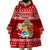 Personalized Tonga Christmas Wearable Blanket Hoodie Kilisimasi Fiefia Santas Coat Of Arms LT05 - Polynesian Pride