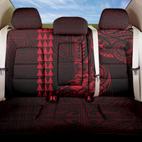 Hawaii Hauoli Makahiki Hou Back Car Seat Cover Lono Hawaiian God Kakau Polynesian Tribal Red LT05 One Size Red - Polynesian Pride