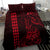 Hawaii Hauoli Makahiki Hou Bedding Set Lono Hawaiian God Kakau Polynesian Tribal Red LT05 - Polynesian Pride