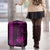 Hawaii Hauoli Makahiki Hou Luggage Cover Lono Hawaiian God Kakau Polynesian Tribal Pink LT05 - Polynesian Pride