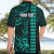 Personalized Hawaii Hauoli Makahiki Hou Hawaiian Shirt Lono Hawaiian God Kakau Polynesian Tribal Turquoise LT05 - Polynesian Pride