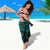 Hawaii Hauoli Makahiki Hou Sarong Lono Hawaiian God Kakau Polynesian Tribal Turquoise LT05 - Polynesian Pride