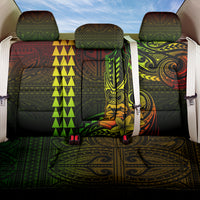 Hawaii Hauoli Makahiki Hou Back Car Seat Cover Lono Hawaiian God Kakau Polynesian Tribal Reggae LT05 One Size Reggae - Polynesian Pride
