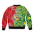 Custom Tonga Australia Rugby Bomber Jacket Kangaroos And Tonga Mate Maa Together