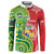 Custom Tonga Australia Rugby Button Sweatshirt Kangaroos And Tonga Mate Maa Together